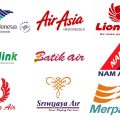 インドネシア国内線の主要航空会社８社を比べてみた。ガルーダ、ライオンエア、シティリンク、エアアジア、スリウィジャヤなど。